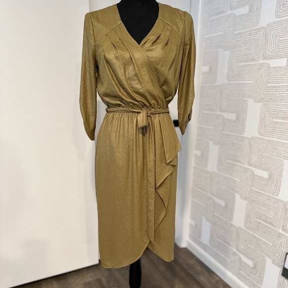 BCBGMaxAzria Dresses & Skirts - BCBGMaxAzria DARK CHARTREUSE "TABEA" COCKTAIL DRESS